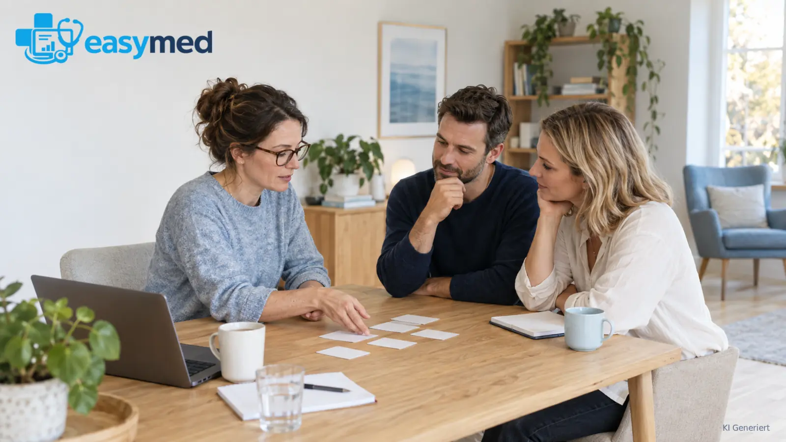 Praxisteam bündelt Rückmeldungen zu einem digitalen Arbeitsablauf.